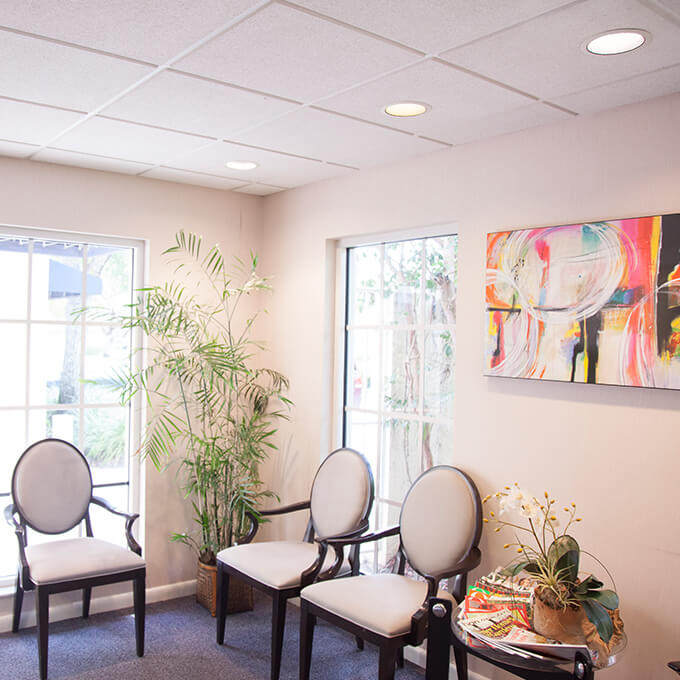West Palm Beach Florida dental office waiting room