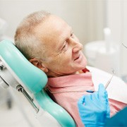 a patient visiting his dentist in West Palm Beach