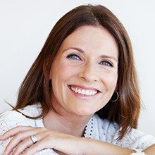 Woman with whole beautiful smile