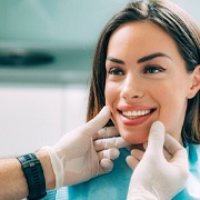 young woman during cosmetic consultation in West Palm Beach