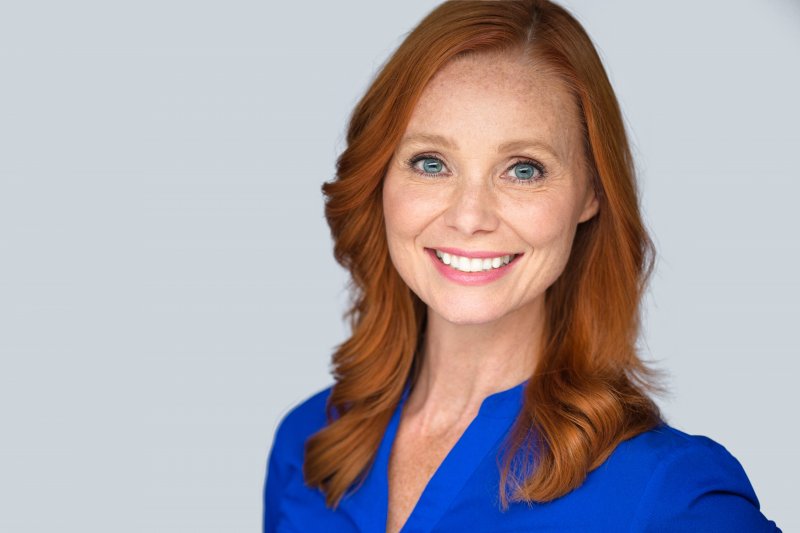 older attractive woman smiling