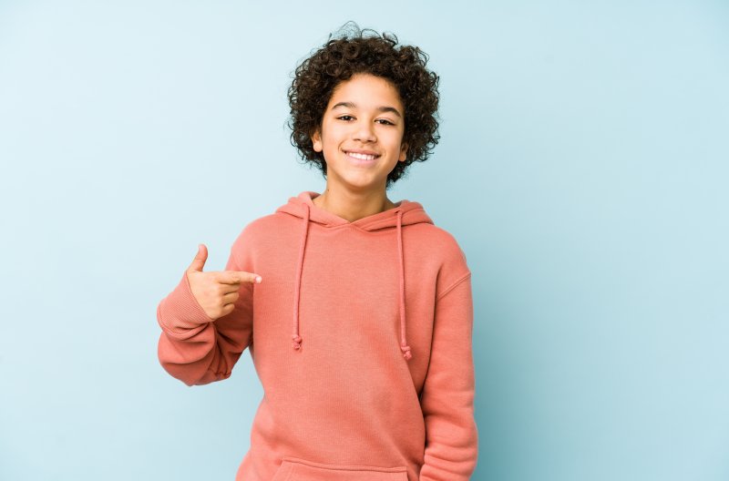 portrait of a smiling teenager